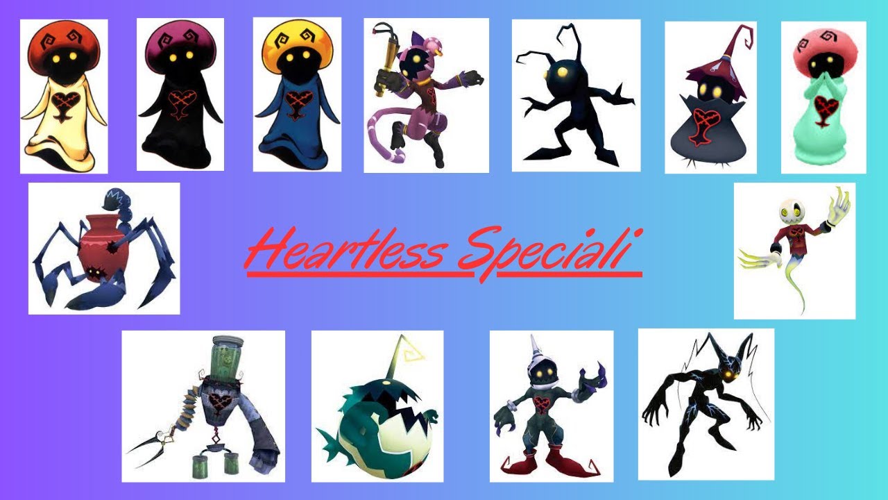 Kingdom Hearts Final Mix - EXTRA - Heartless Speciali e Pietre