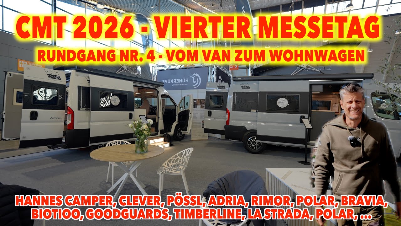 NEU | CMT 2026 Messerundgang 4 | Vom 540er bis zum riesen Wohnwagen | Was wollt ihr sehen?