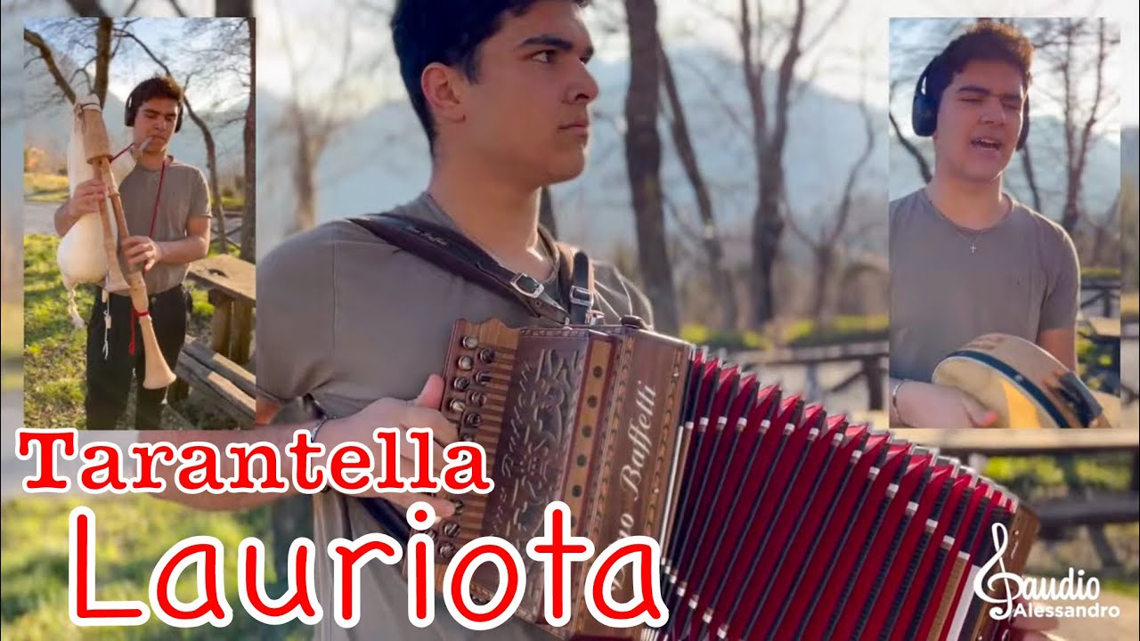 TARANTELLA LAURIOTA - Cantata e suonata da Francesco Cozzi con Organetto Zampogna e Tamburello