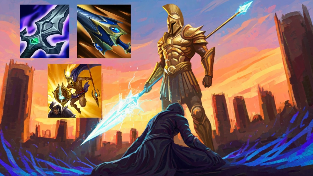 Джакс играл сверху, поэтому я показал ему мощь Пантеона.