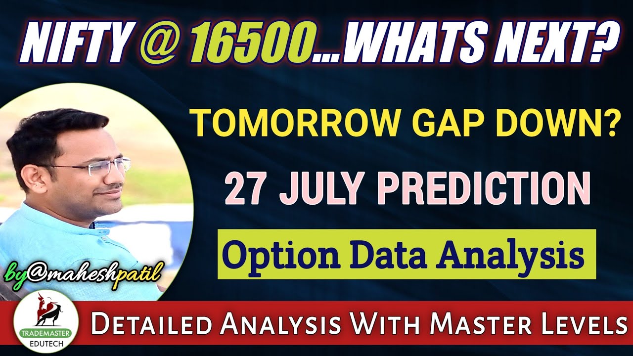 Nifty Banknifty prediction for tomorrow 27 july  || Options to buy tomorrow ||  #niftyprediction