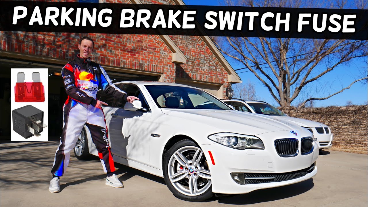BMW F10 F11 PARKING BRAKE SWITCH FUSE LOCATION BMW 528i 535i 520i 530i 550i 518d 520d 525d 530d 535d