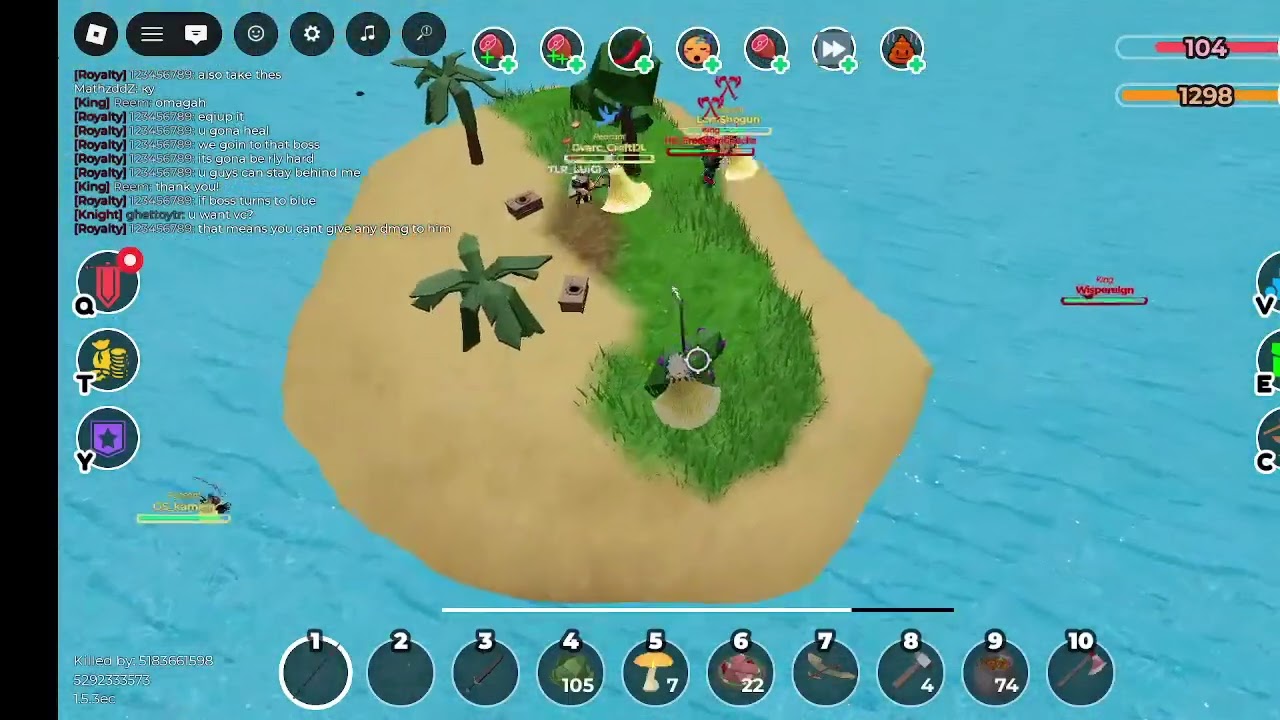 WAR IN THE SURVIVAL GAME (SS VS RV)