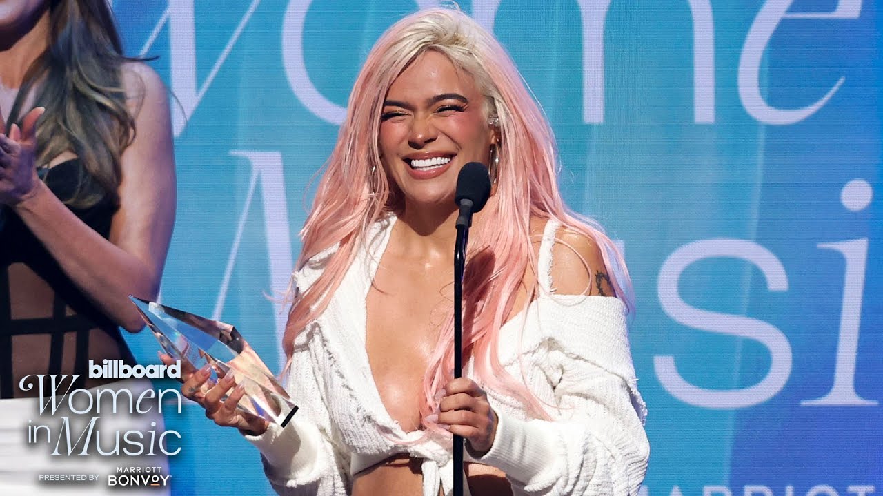 Karol G Accepts The Woman Of The Year Award | Billboard Women In Music 2024