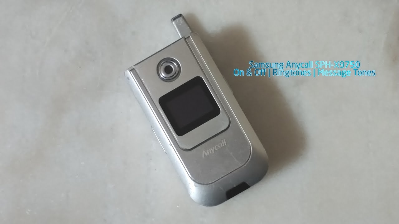 Samsung Anycall SPH-X9750 On & Off | Ringtones | Message Tones
