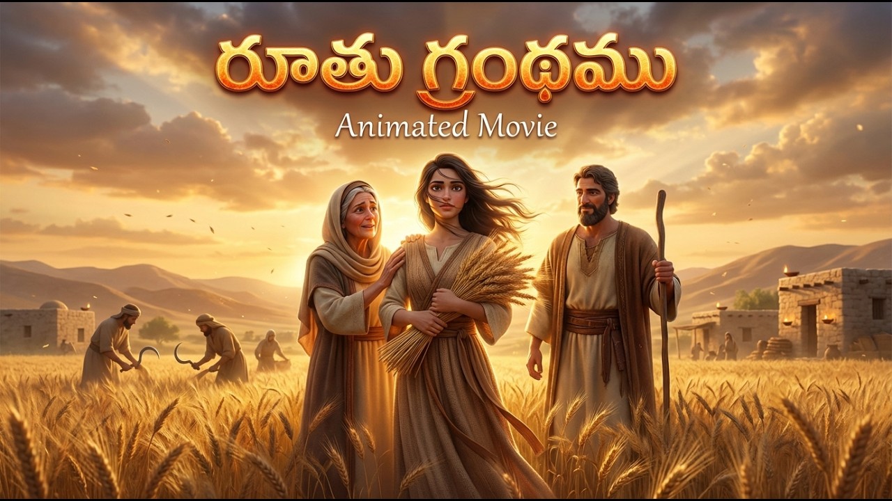 రూతు గ్రంథము అనిమేటెడ్ మూవీ | విశ్వాసం, ప్రేమ & విమోచనం కథ | పూర్తి బైబిల్ కథ తెలుగు లో