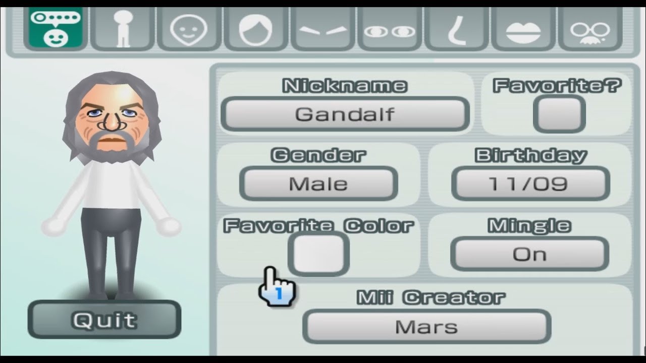 Gandalf - Lord of The Rings - Mii 1365