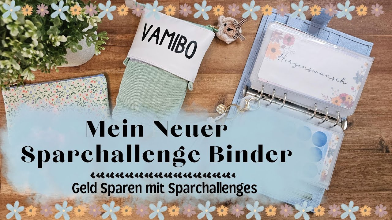 Neuer Budgetbinder für meine Sparchallenges🌼 Endlich wieder Sparchallenges 🌼 Umschlagmethode
