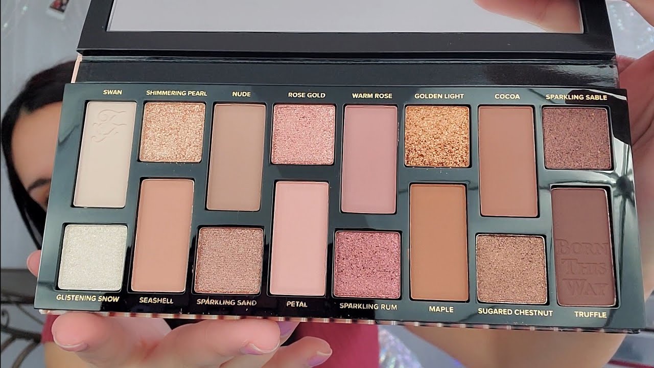 Too faced | Born this way the natural nudes eyeshadow palette (Easy look)