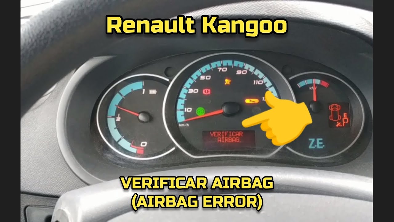 'Verificar Airbag' - Renault Kangoo ZE 2013 - como resolver (solução económica)