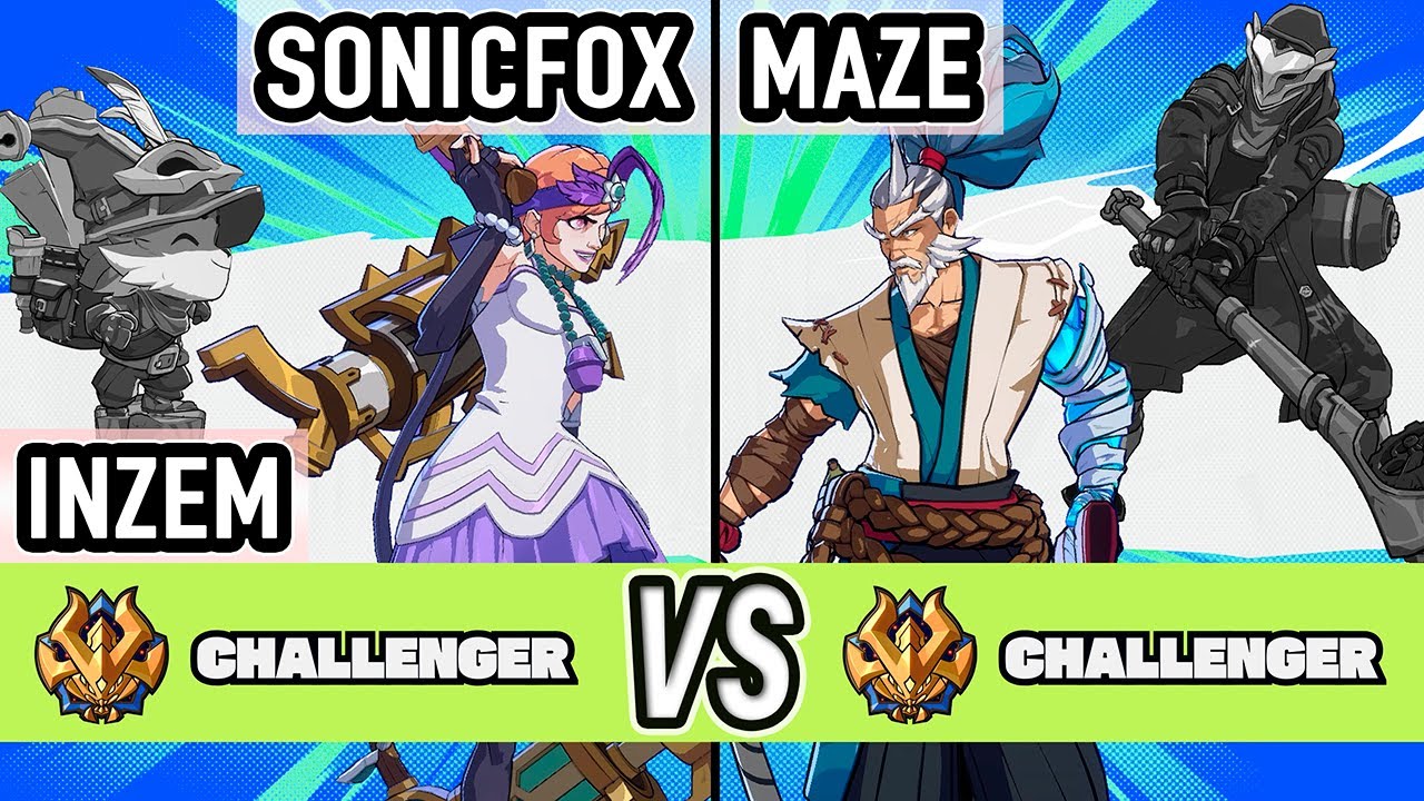 2XKO ▰ SonicFox + INZEM (Jinx / Teemo) vs Maze (Yasuo / Ekko) ▰ High Level Gameplay