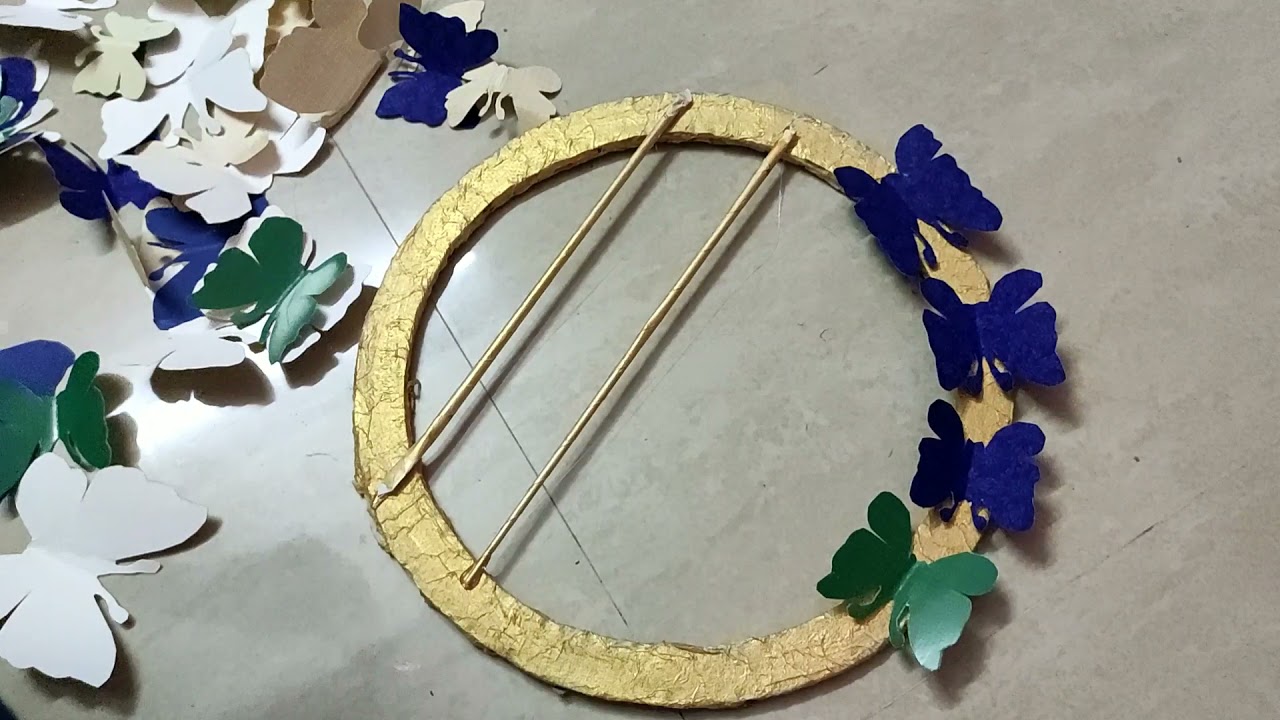 Wedding cards reuse ideas|| invitation card wall hanging craft|| best out of weast#butterflycraft