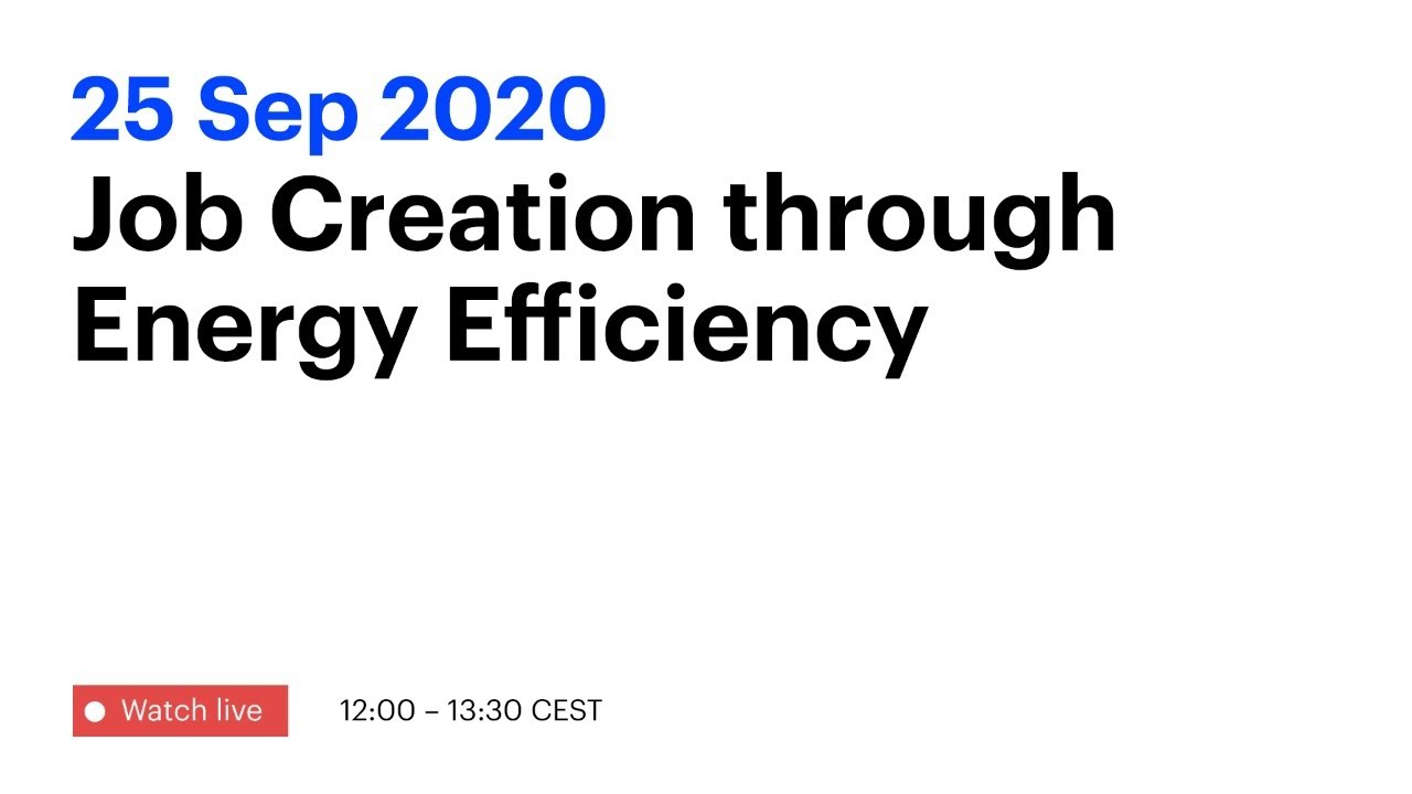 Job creation through energy efficiency