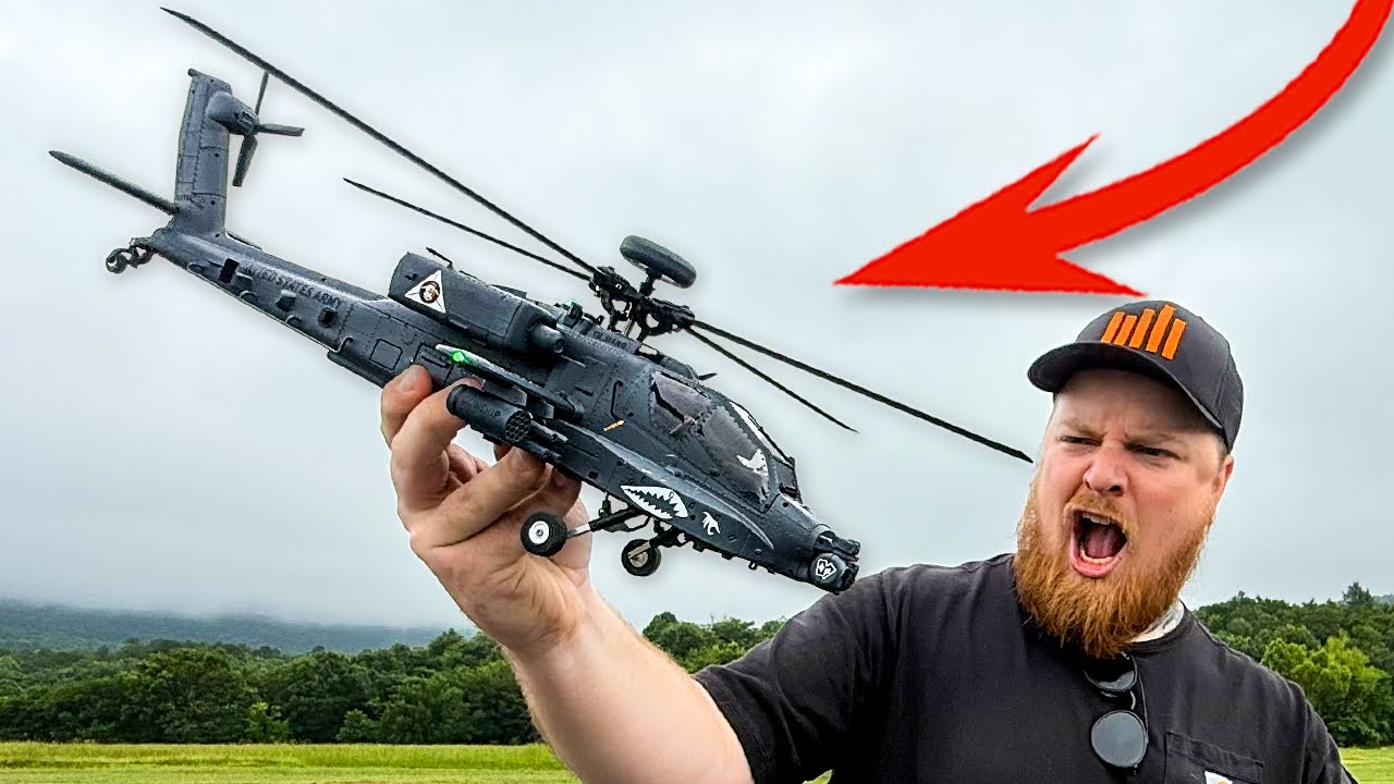 Proving ANYONE Can Fly This RC Apache Helicopter