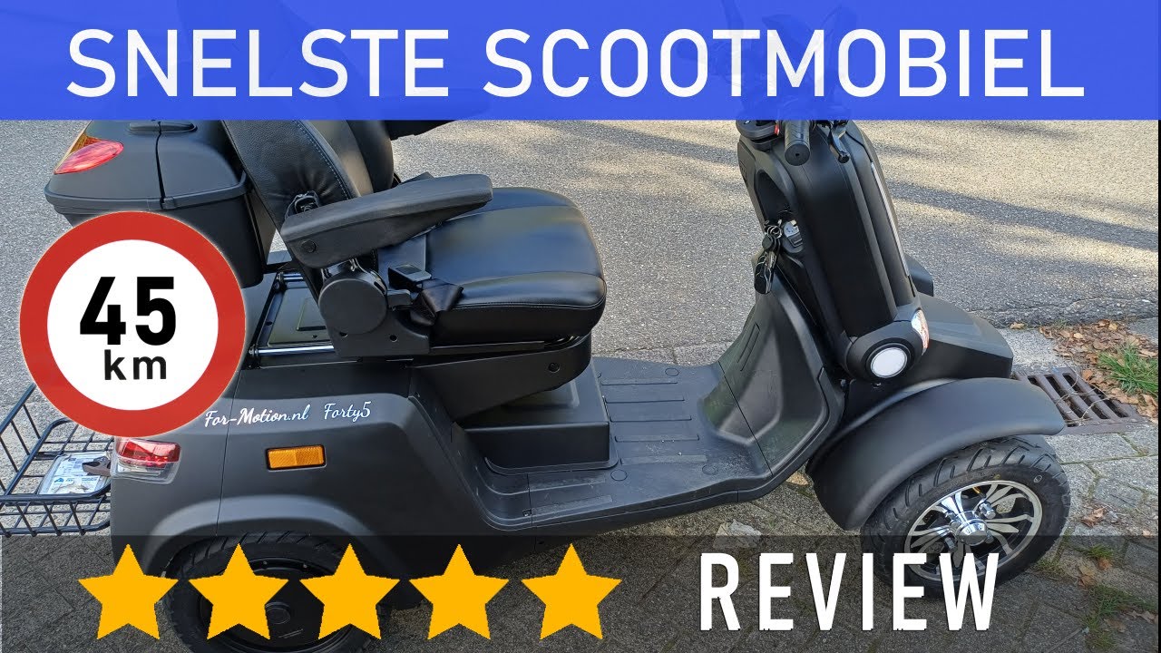 Snelste scootmobiel van Nederland | 45km per uur | For Motion Forty-5 | PRIMEUR 🔥🔥🔥