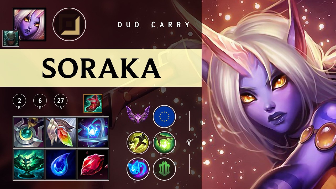 Soraka Carry vs Kai'Sa - EUW Master Patch 26.05