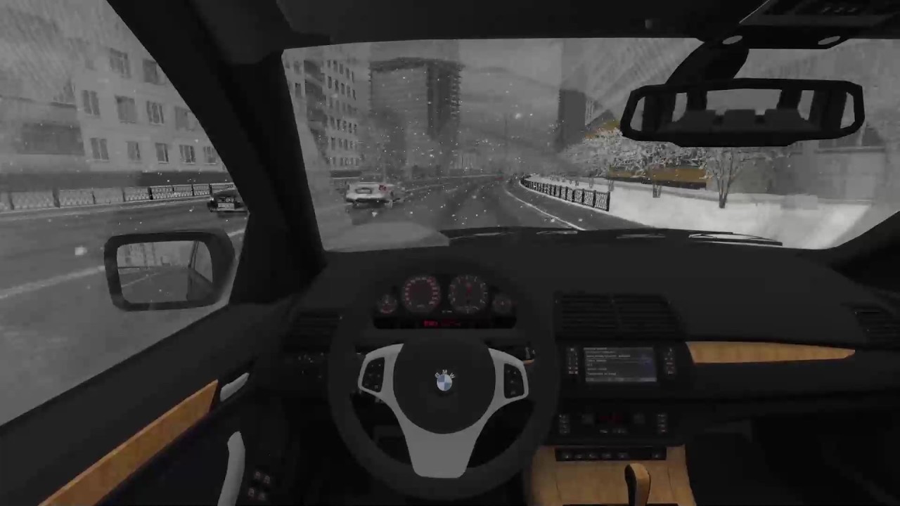 BMW X5 E53 2005 - Snow Drive - City Car Driving