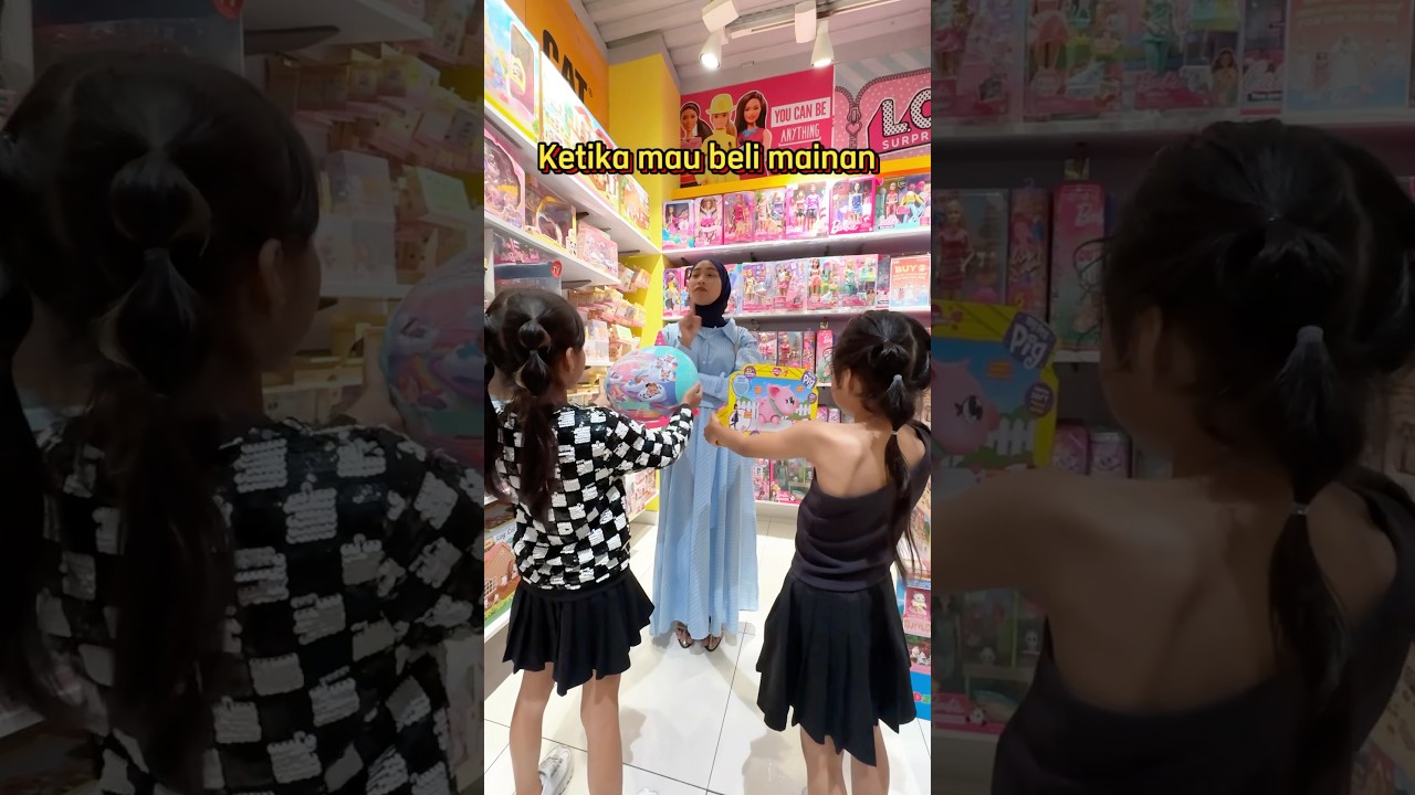 ALUNA DAN AMANDA MAU BELI MAINAN MALAH GAK BOLEH!! #shorts #alviandmiracle