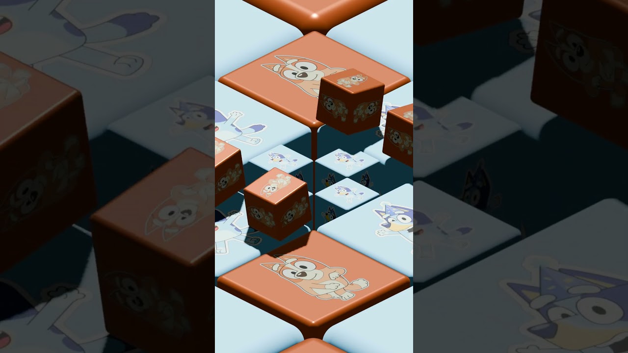 Kostki do toczenia Bluey i Bingo #bluey #bingo