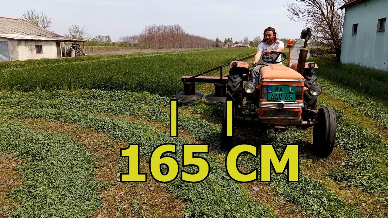 Hereszéna kaszálás rotációs kaszával | Zetor 2511 |