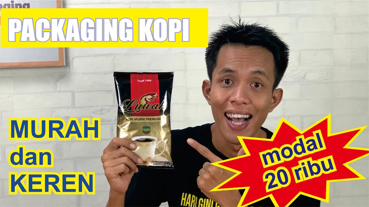 TUTORIAL MEMBUAT KEMASAN KOPI MURAH DAN KEREN, CUMA MODAL 20 ribu