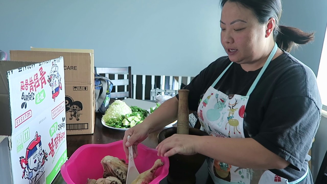 How To Make Khao poon | Red Curry Chicken Noodle Soup|