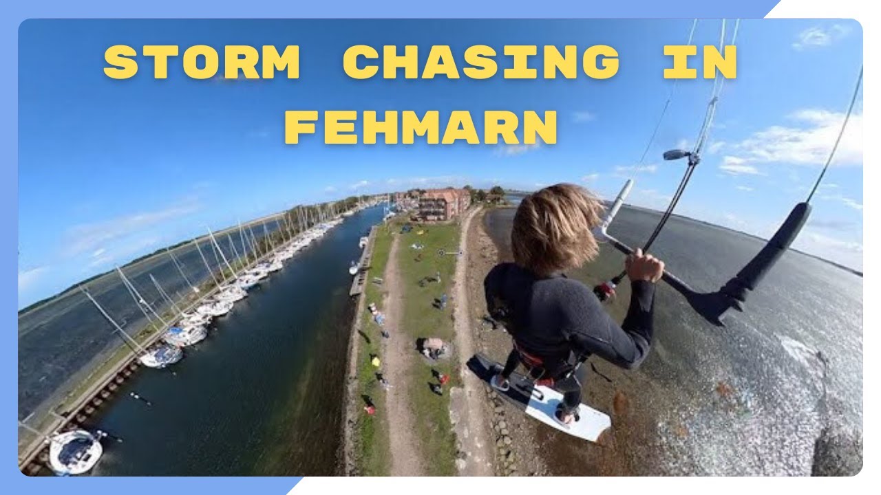 Storm kitesurfing in Fehmarn