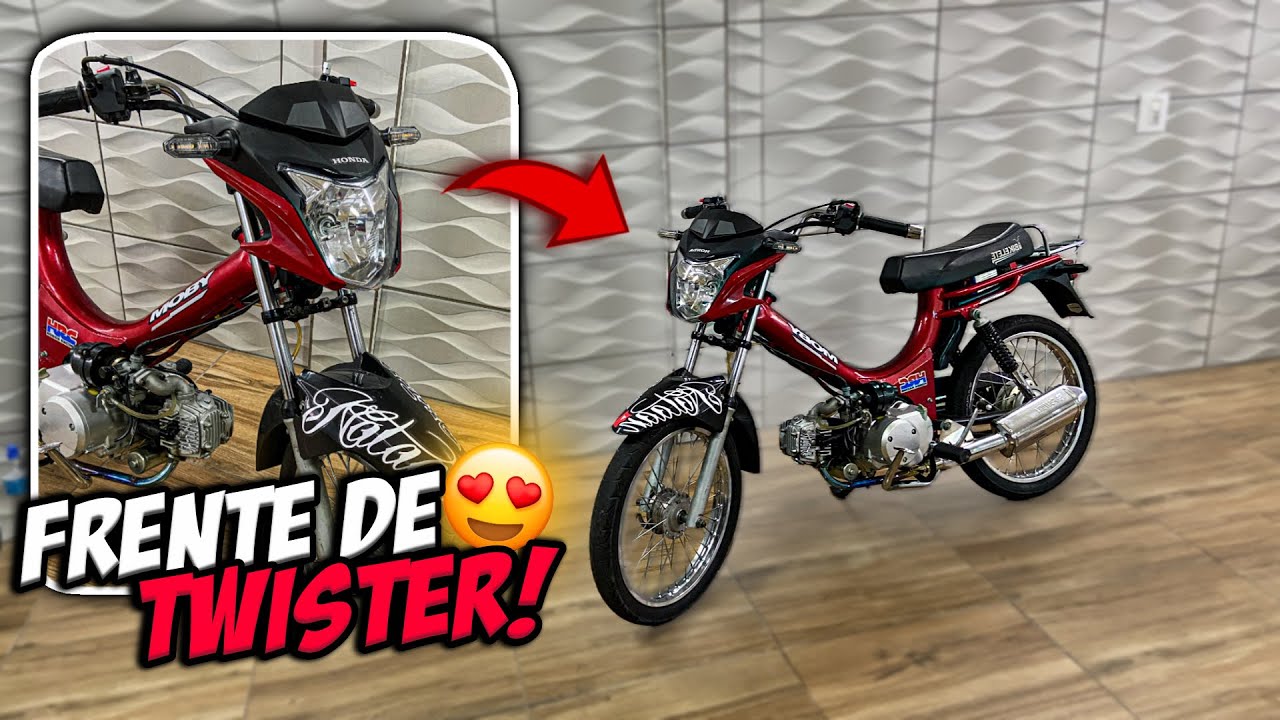 COMO COLOCAR FRENTE DE TWISTER NA MOBILETE 4 TEMPOS!
