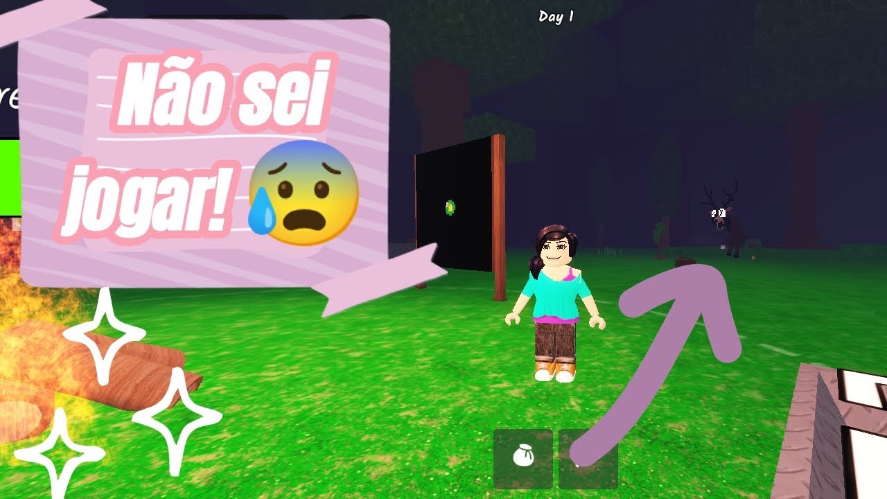 Tentei sobreviver 99 noites no Roblox... Ou quase 😨😅