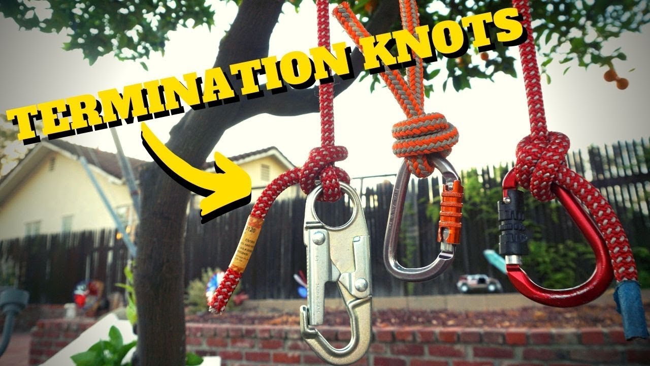 HOW TO TIE TERMINATION KNOTS- Intro to Tree Climbing W/ Bino H & Noah Pt.8