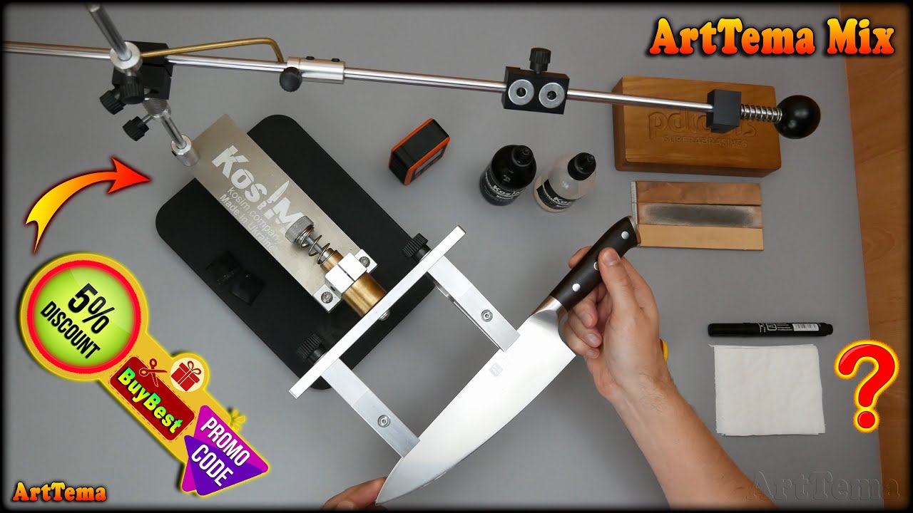 Best knife sharpening system KosiM 🔪 Professional kitchen knife sharpening at home.