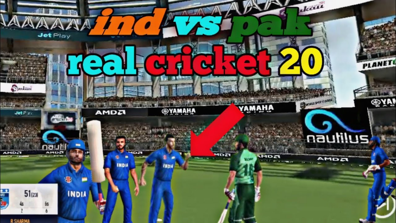 Ind vs Pak Real Cricket 20 ||Rohit Sharma Match Winning Innings 🥰 #1
