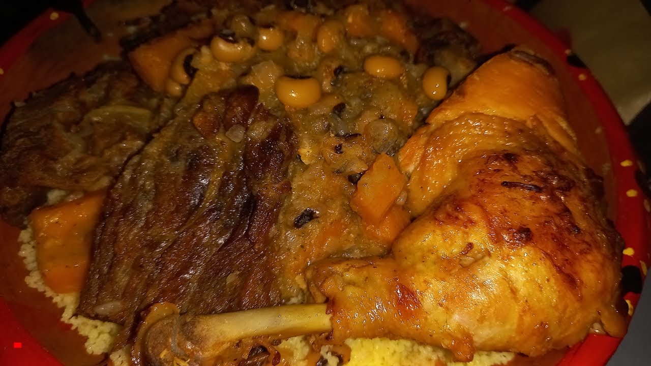 Achoura : Couscous  Traditionnel Kabyle Avec Viande Séchée 