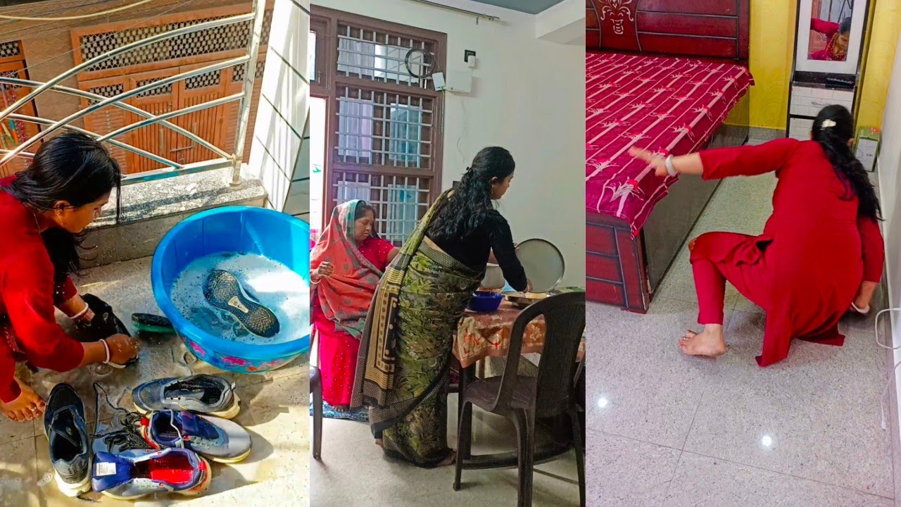 💁‍♀️मेरे घर में होते हैं सुबह से रात तक इस तरह 🏠घर के काम✨🌺ग्रहिणी दिनचर्या 