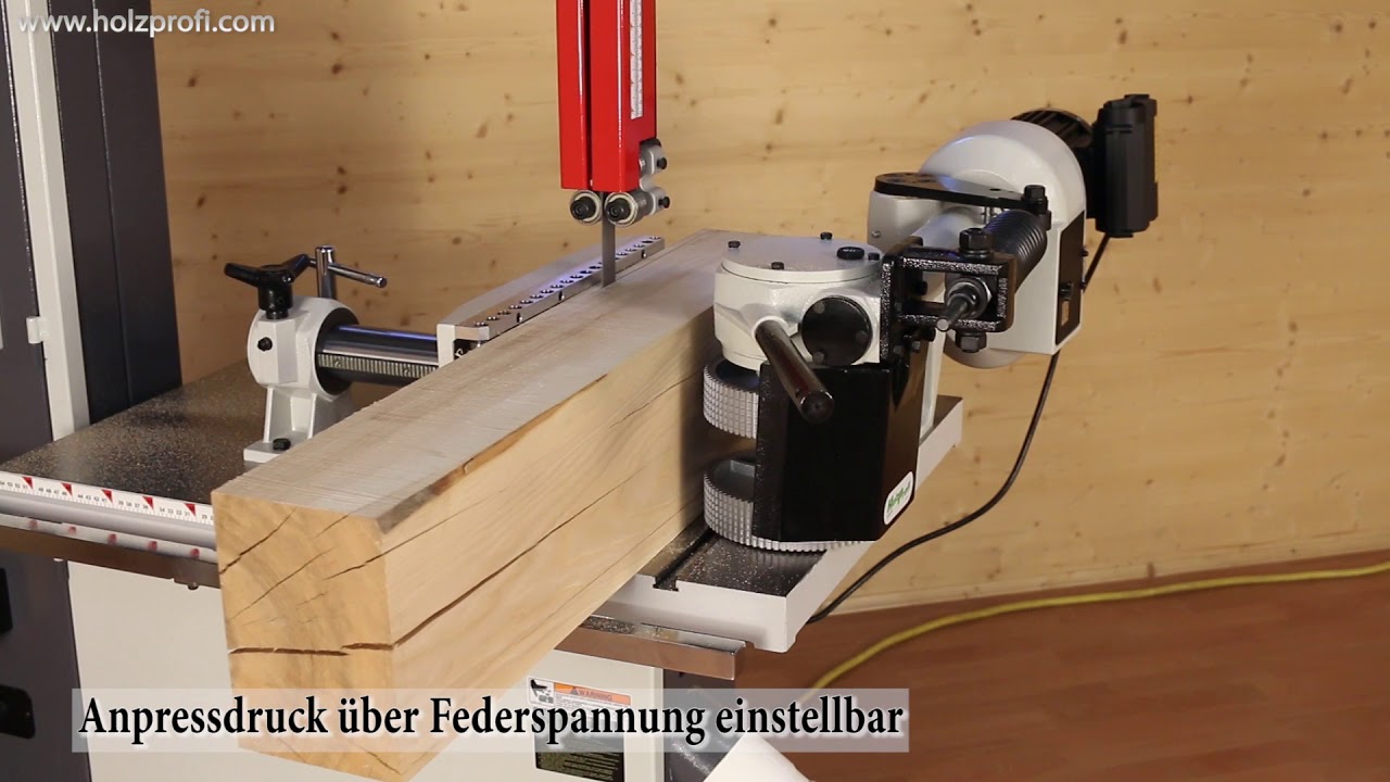 Bandsägevorschub AF19, Federandruck