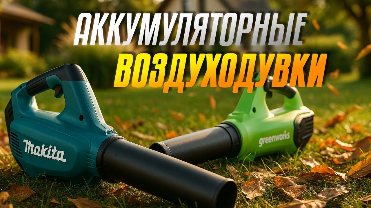 Лучшие аккумуляторные ВОЗДУХОДУВКИ и САДОВЫЕ пылесосы 2025 🍃🔋Топ-5 моделей для дачи и уборки в 2025