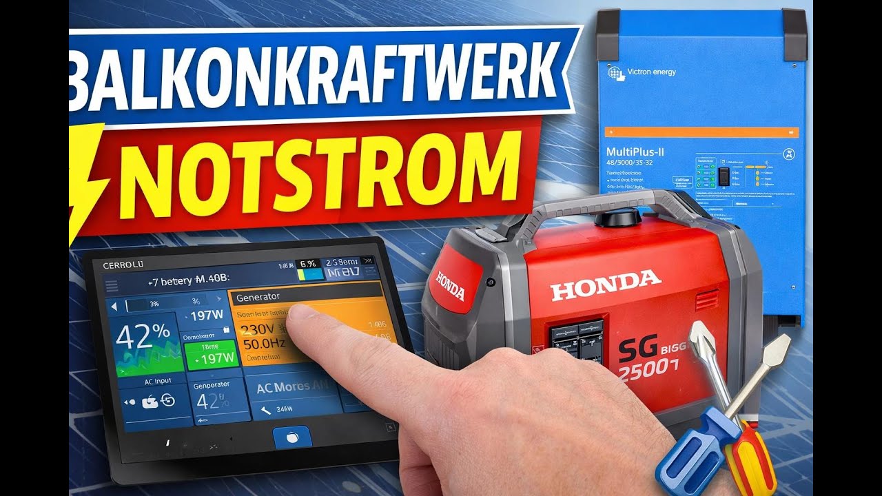 Multiplus für Notstromprojekt richtig einstellen, so bin ich vorgegangen