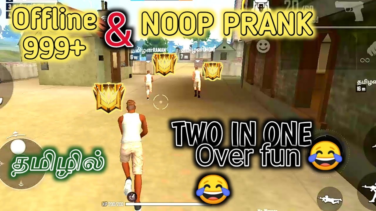 Free fire noob & offline prank in tamil ||FREE FIRE TAMIL || knockout tamilan ||Free fire prank& ext
