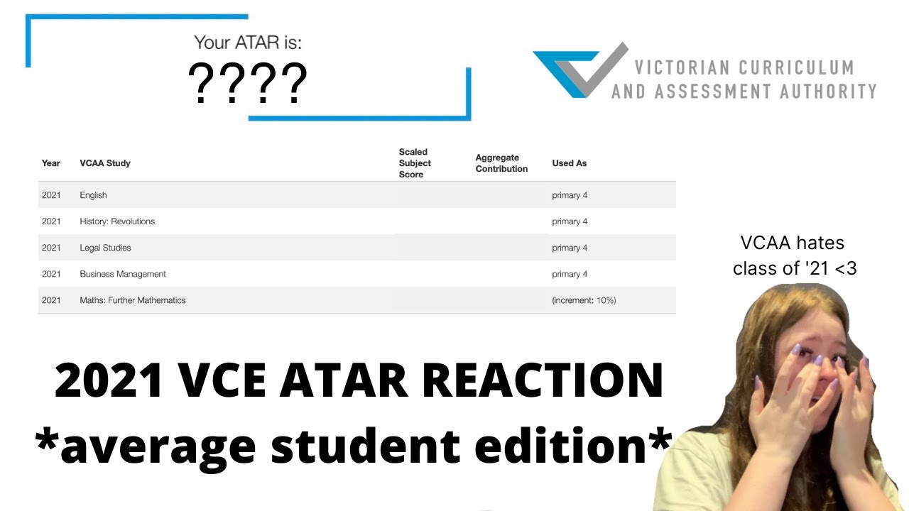 atar reaction 2021 *average student edition*