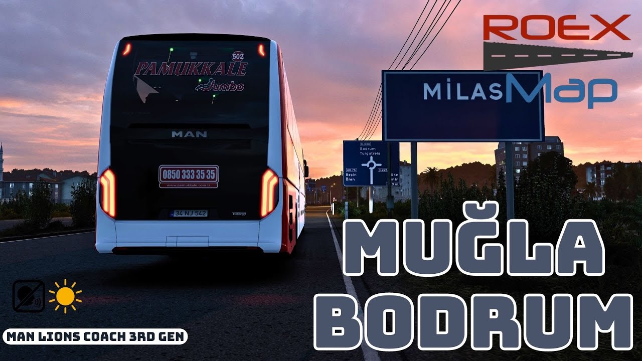 MUĞLA - MİLAS - BODRUM ~ ROEXTENDED TR - MAN LIONS COACH 3RD GEN - ETS 2