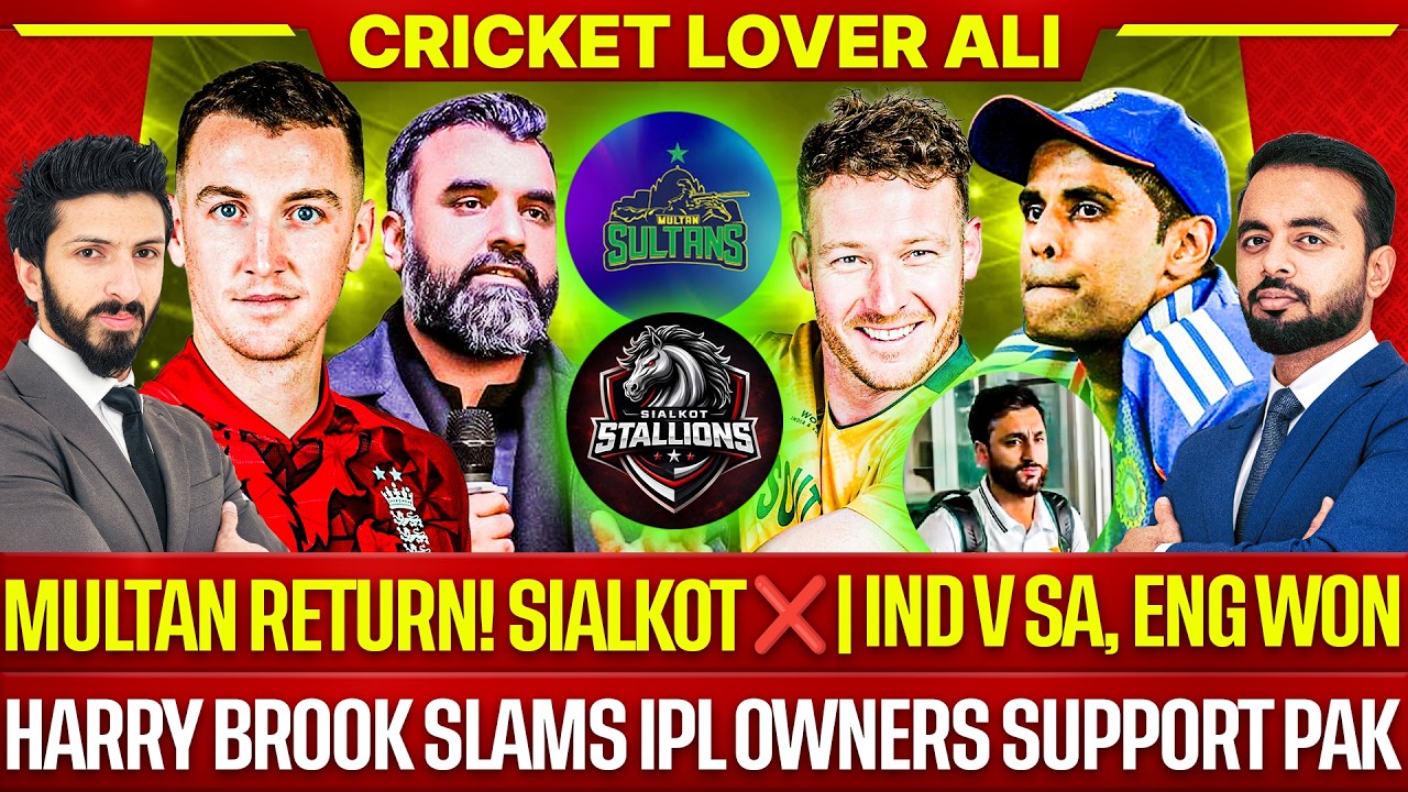 🛑Miller Trash India | Pak Good news Kandy | Multan Return! Sialkot Out | Harry Brook Slams IPL Owner