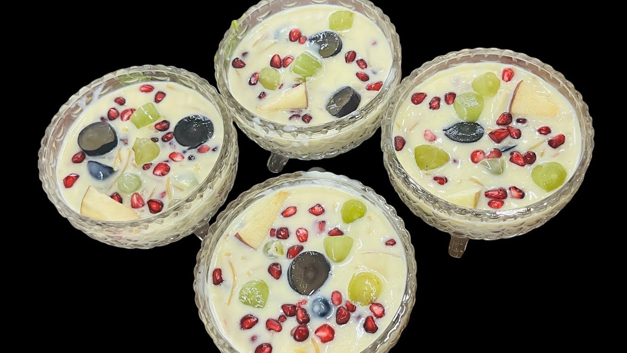 एक दम हेल्थी और स्वादिष्ट फ्रूट कस्टर्ड बनाने का आसान तरीका | Sewai Fruit Custard Recipe 