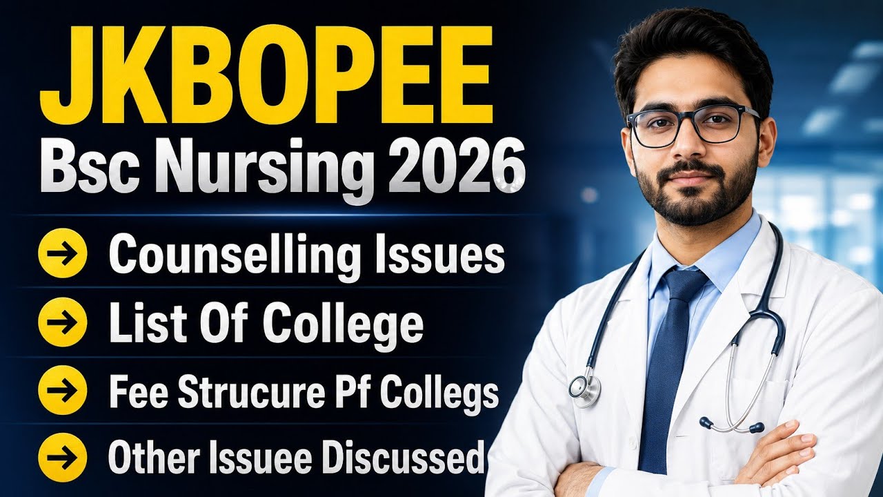 JKBOPEE Bsc Nursing Counselling Important Video For All Students Must Watch And Share Video 