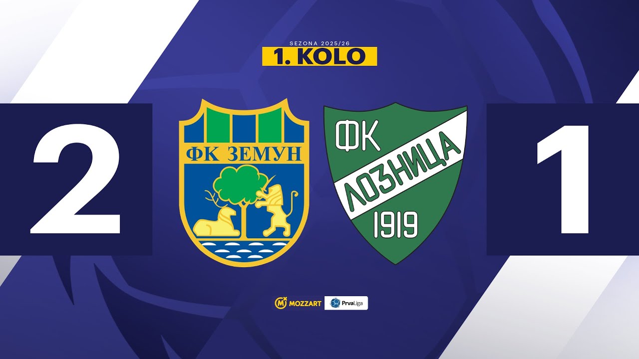 MBPLS 2025/26 - 1.Kolo: ZEMUN – LOZNICA 2:1 (0:0)