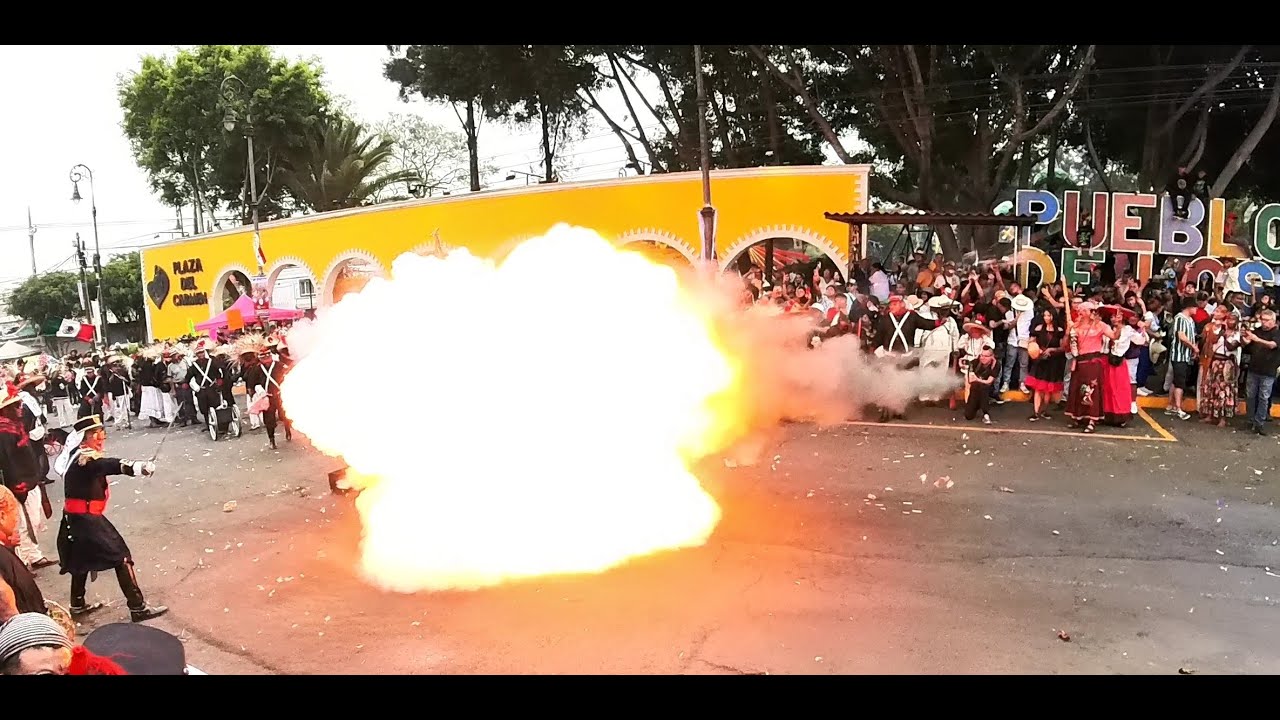 5 de mayo peñon de los baños 2023 representación de la Batalla de puebla pt2