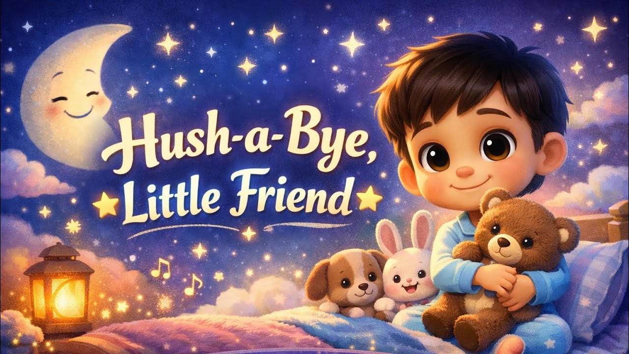 Hush-a-Bye, Little Friend | Sweet Lullaby Song for Kids 🌙💤 | Life In Frames by Randhir