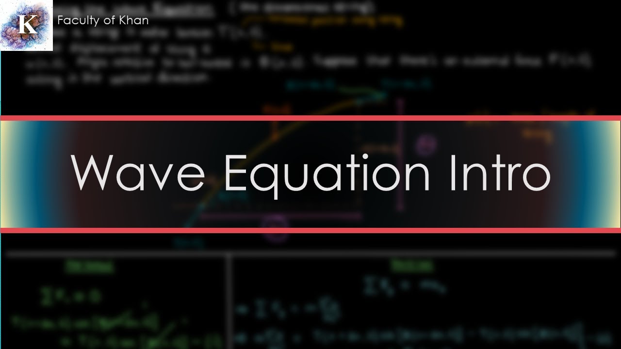 Introducing the Wave Equation: Derivation and Intuition