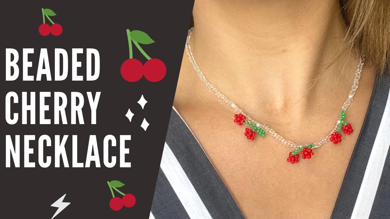 Cherry Necklace DIY