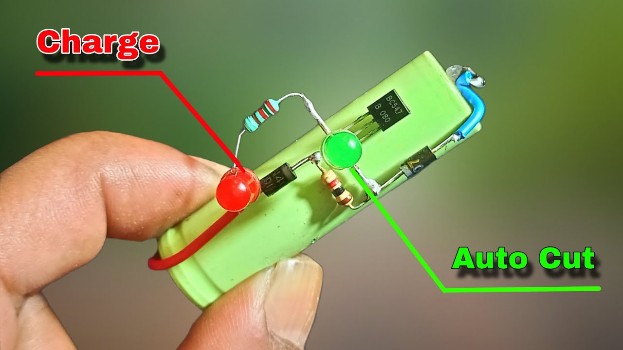 Automatic Cut Off 3.7V Battery Charger