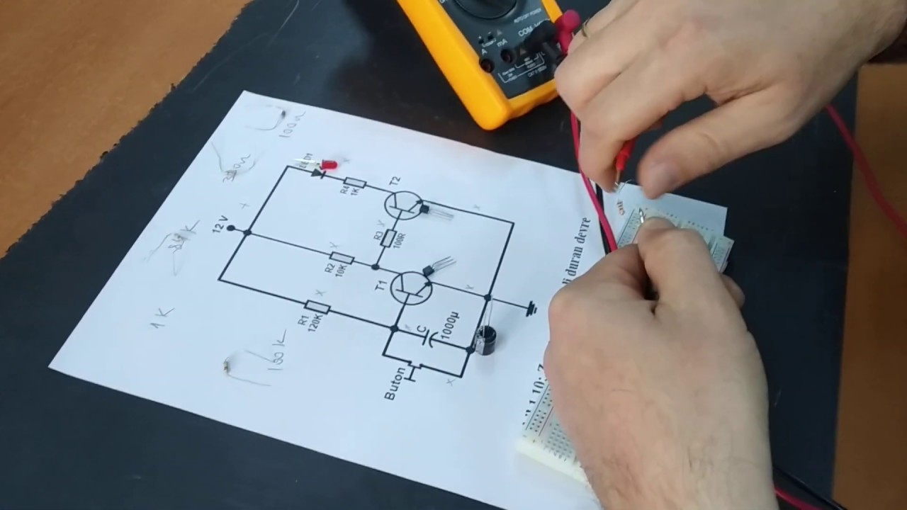 Elektronik Devre, Zaman Gecikmeli Duran Devre ( Turn-Off ) Nasıl yapılır